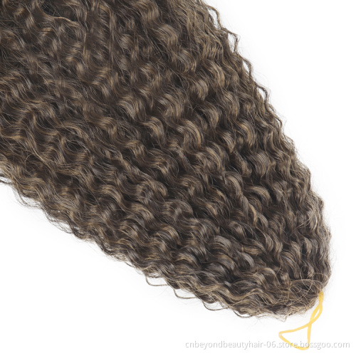 Aliexpress Hot selling Afro Curls Yaki Kinky Curly Crochet Braiding Hair Extensions Marly Hair for Russia